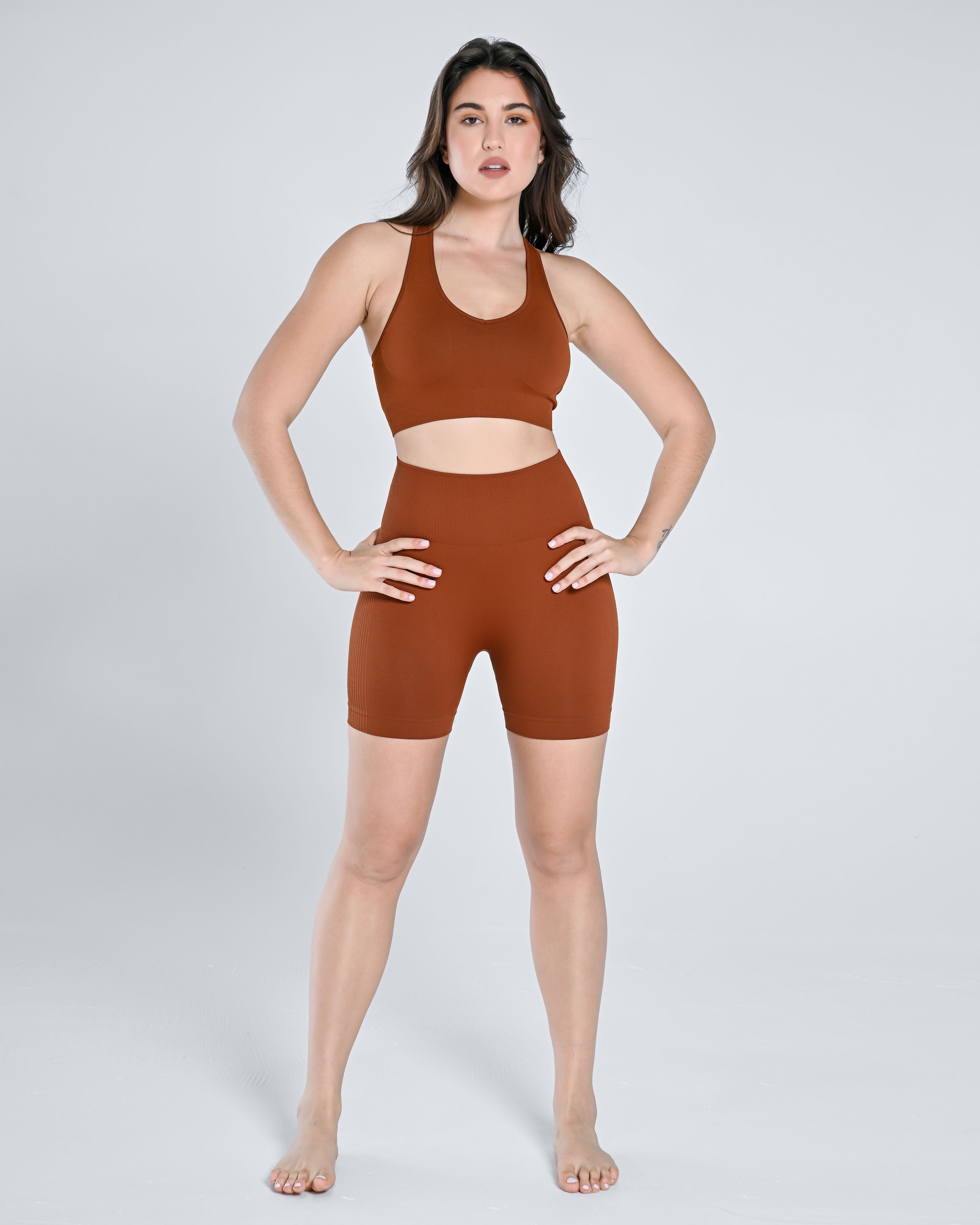 AirWear Sports Bra & Bike Shorts Set - Cosmolle
