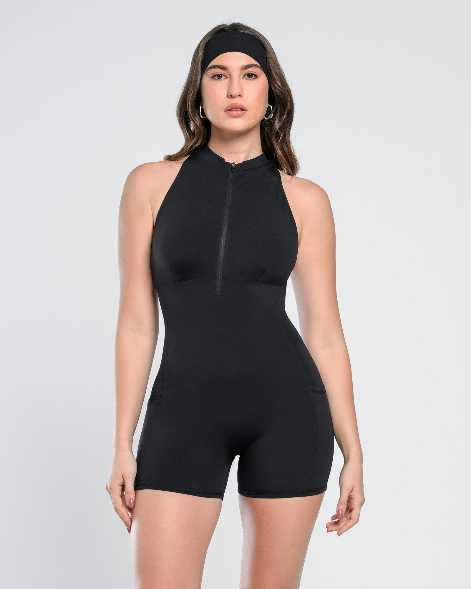Backcut Bliss Zip-Up Romper | Cosmolle