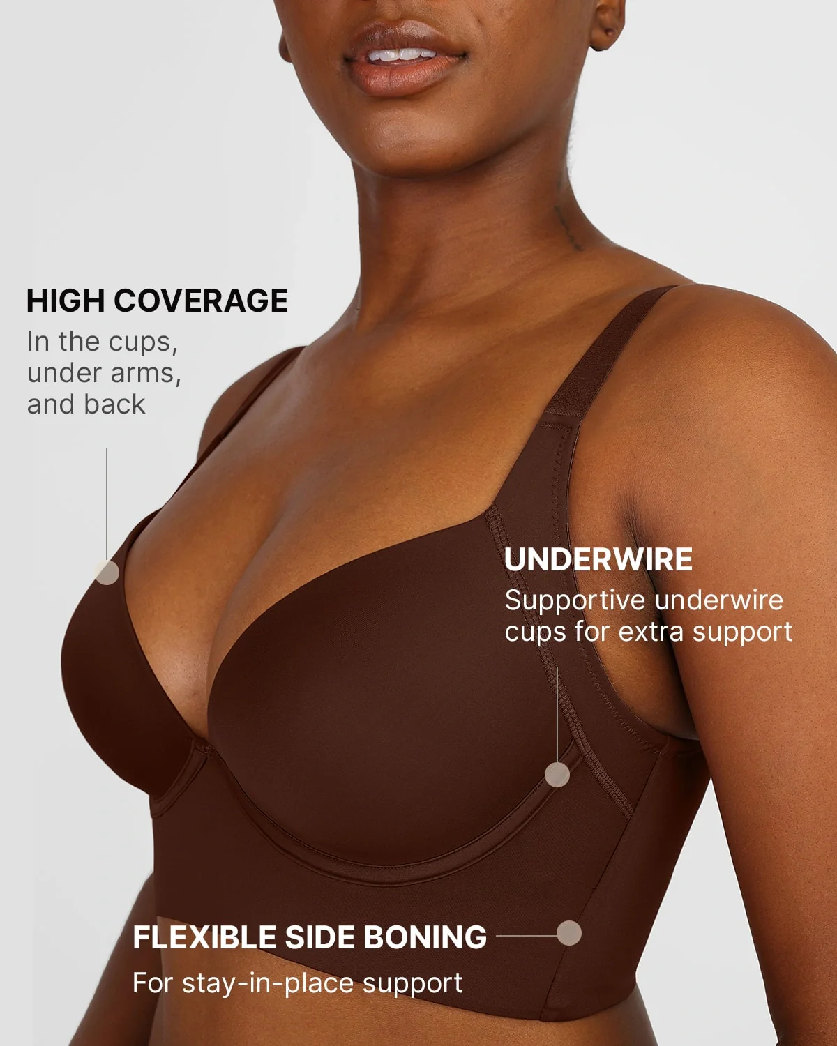 Luxe SmoothFit Adjustable Push-Up Bra - Cosmolle