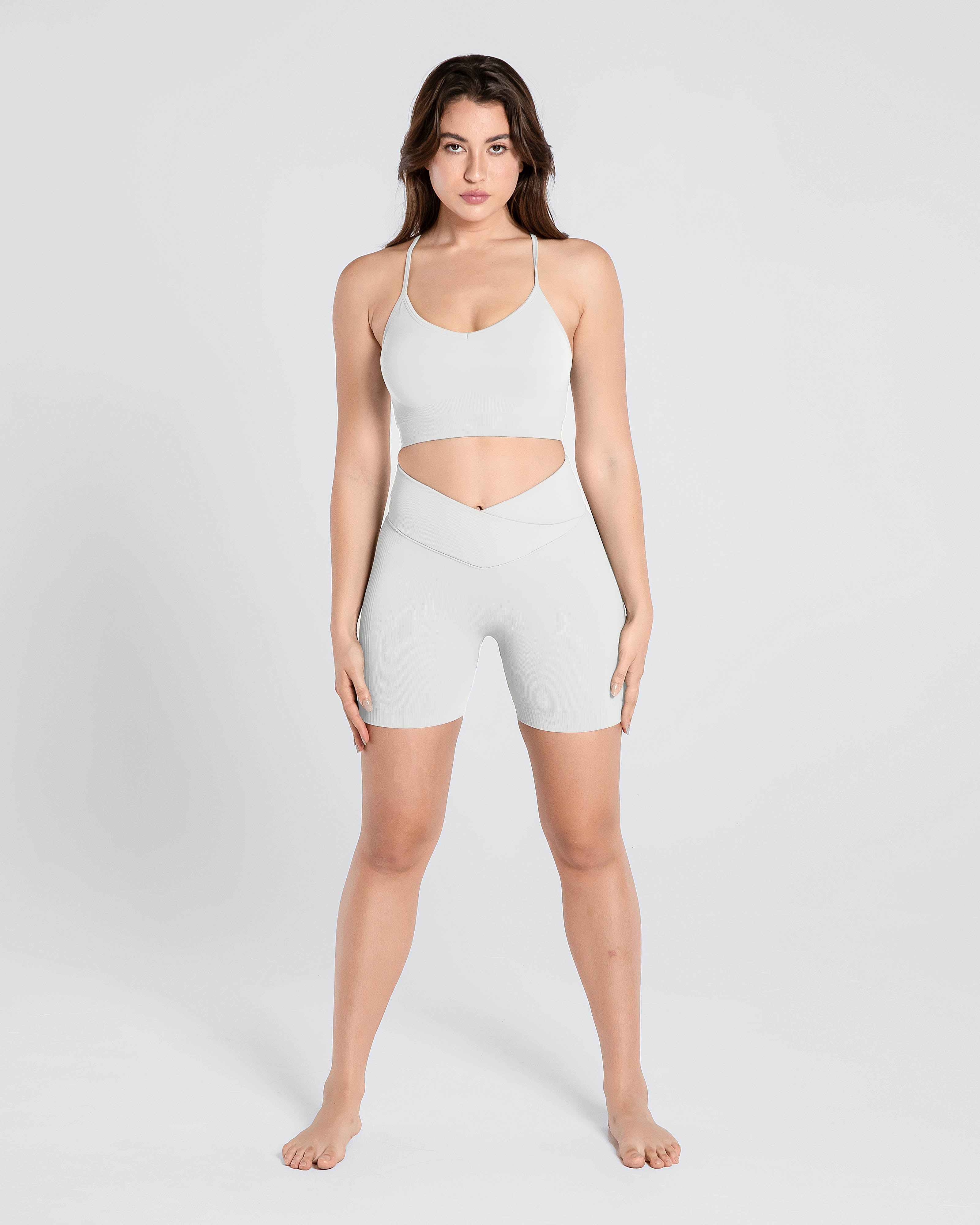Premium Seamless Ribbed Short Set - Cosmolle