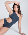 Seamless One-Shoulder Cutout Bodysuit - Cosmolle