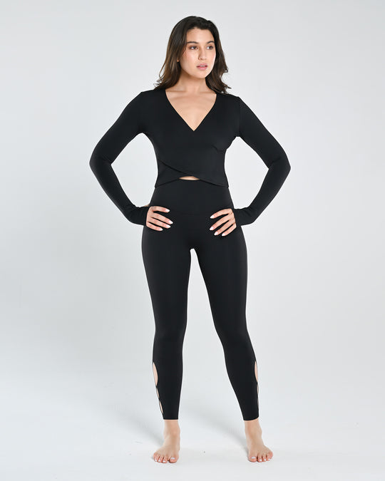 Stylish Cross Strap Workout Legging