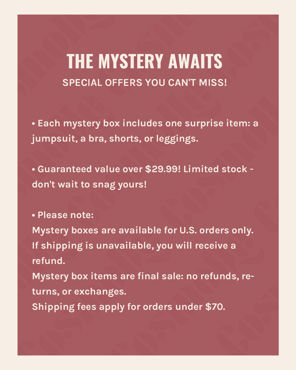 Unbeatable Mystery Box | Grab Yours Before It's Gone - Cosmolle