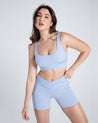 Move Free Bike Short with Pockets/Baby Blue