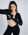 Move Free Knot Long Sleeve Top - Cosmolle