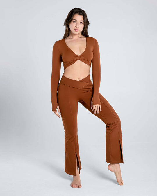 Move Free Knot Long Sleeve Top