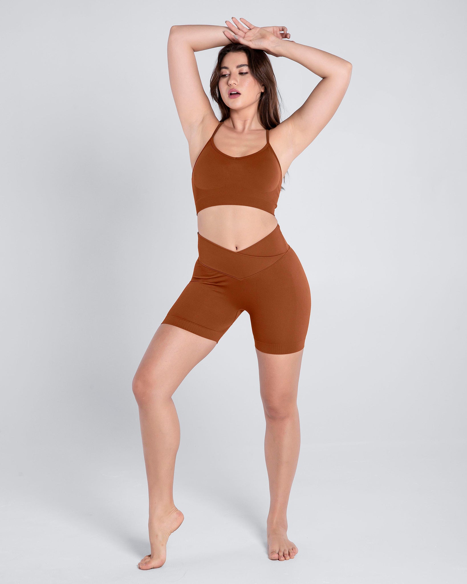 Premium Seamless Ribbed Short Set
