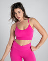 Premium Seamless Sports Bra/French Fuchsia