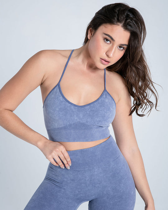 Premium Seamless V Neck Sports Bra