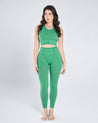 Seamless Bra & High-Waist Legging Set - Lettuce - Cosmolle