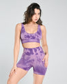 Seamless Tie-Dye Sports Shorts Set - Cosmolle