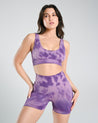 Seamless Tie-Dye Sports Shorts Set - Cosmolle