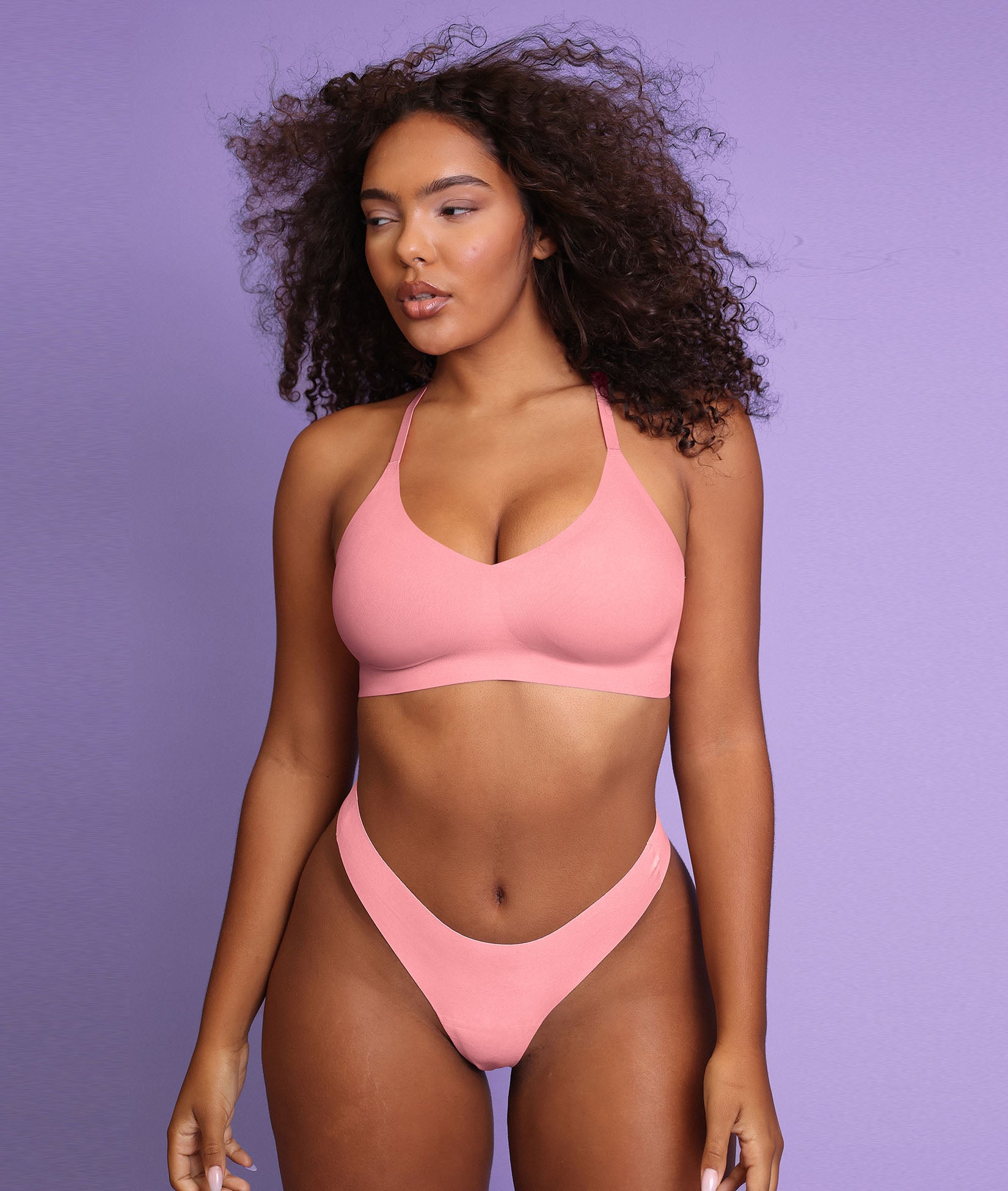 AirWear Wireless Lace Racerback Bra