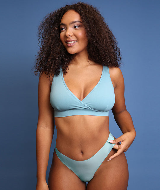 Fancy Summer Crossover Rib Bralette