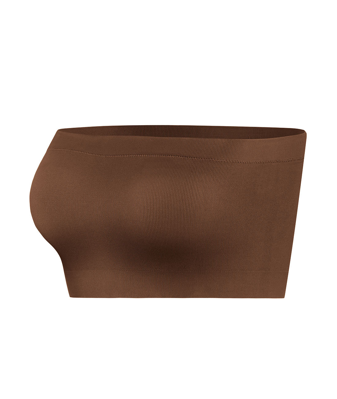 Seamless Bandeau Yoga Bra with Removable Cups
